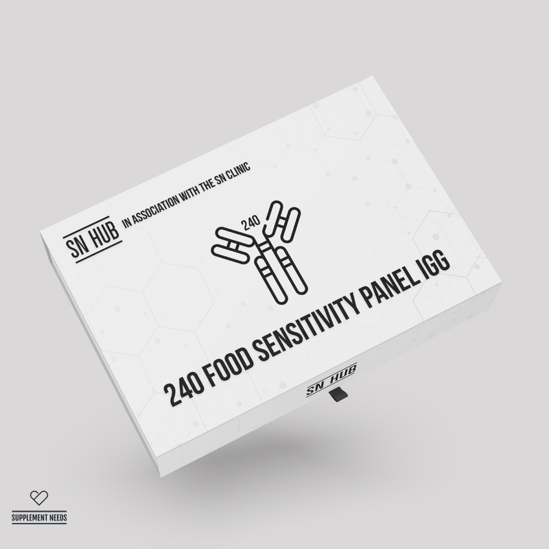 240 food panel, comprehensive food panel, IgG test, IgA test, IgG4 test, gut health, immune status, food antibody response, ELISA, Supplement Needs