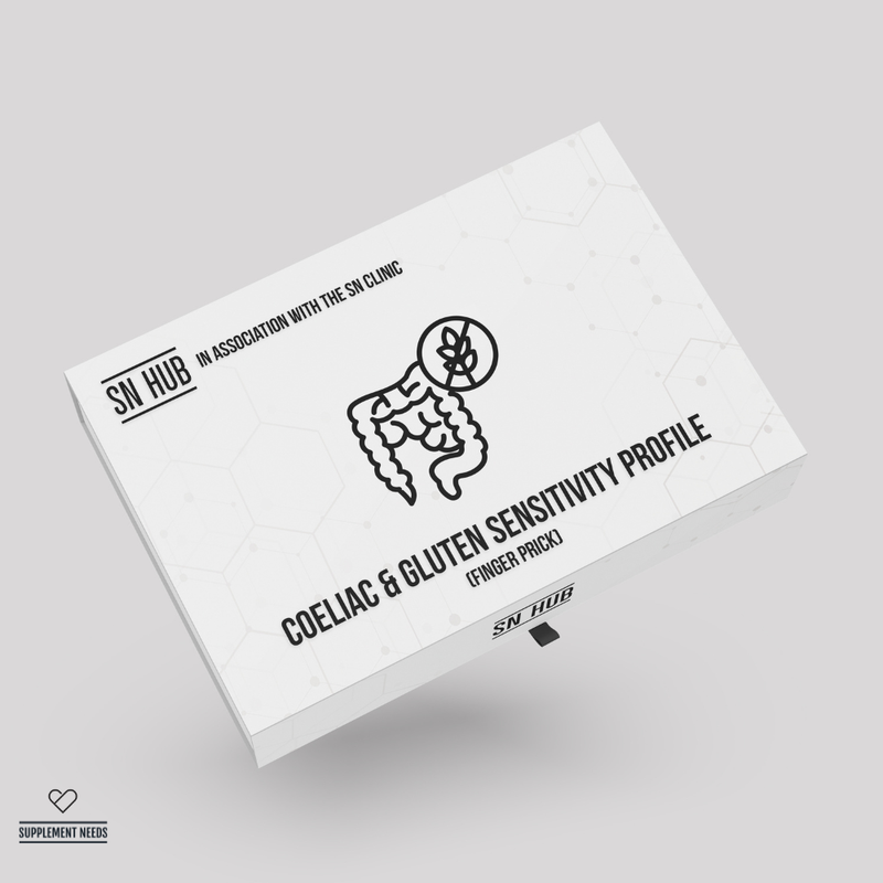 coeliac test, gluten sensitivity profile, gluten blood test, tissue transglutaminase, deamidated gliadin peptide, gliadin antibodies, IgA, IgG, gut health, Supplement Needs