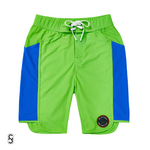 SN Clo. Mens Physique Board Shorts - Green / Blue