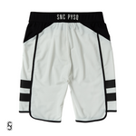 SN Clo. Mens Physique Board Shorts - White / Black