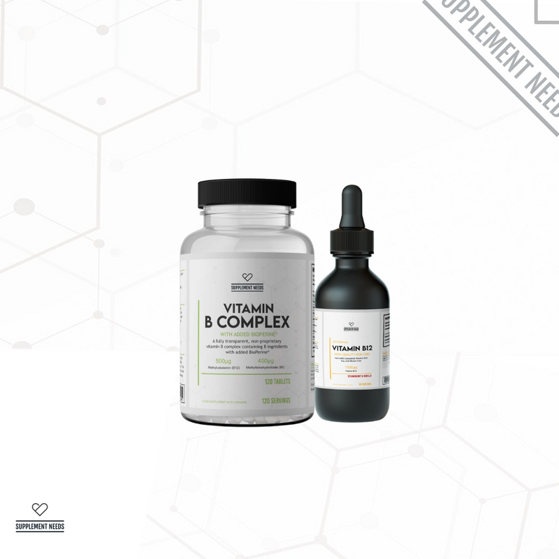 Supplement Needs Advanced B Complex and Liposomal B12 Stack