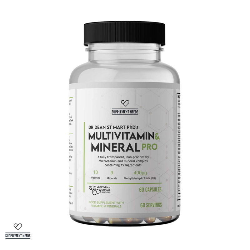 Supplement Needs Multi Vitamin and Mineral PRO - 30 or 60 Capsules