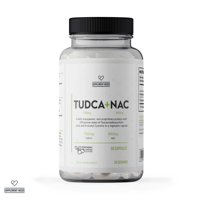 Supplement Needs TUDCA NAC Glutathione Bile Acid Salt Cholestasis NAFL NAFLD High Dose Fully Transparent 90 capsules 30 servings health Range