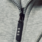 ICON Series Regular Fit Zip Through Hoodie - Grey Marl
