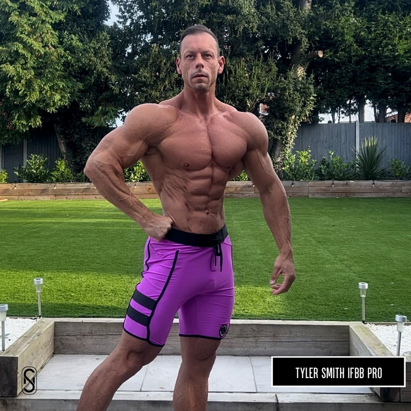 SN Clo. Mens Physique Board Shorts White Black FREE DELIVERY