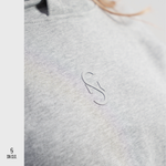 SN CLO. OVSD Cropped Hoodie - Grey