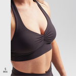 SN CLO. Halter Neck Bra - Charcoal