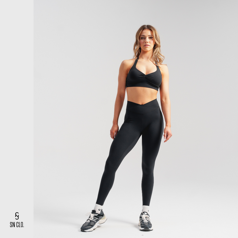 SN CLO. Halter Neck Bra - Jet Black