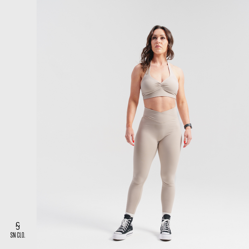 SN CLO. Halter Neck Bra - Stone