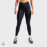 SN CLO. Cross Over Leggings - Jet Black