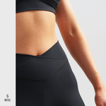 SN CLO. Cross Over Leggings - Jet Black
