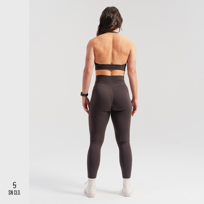 SN CLO. Cross Over Leggings - Charcoal