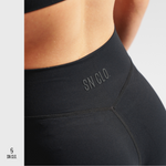 SN CLO. Cross Over Leggings - Jet Black