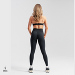 SN CLO. Cross Over Leggings - Jet Black
