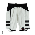 SN Clo. Mens Physique Board Shorts - White / Black