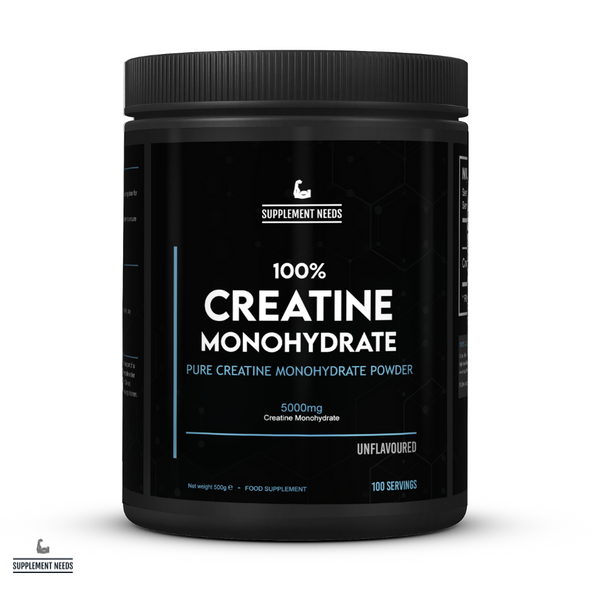 Supplement Needs Creatine Monohydrate micro ionised 5g servings muscular strength kidney health performance range endurance WADA testing powerlifting bodybuilding strongman