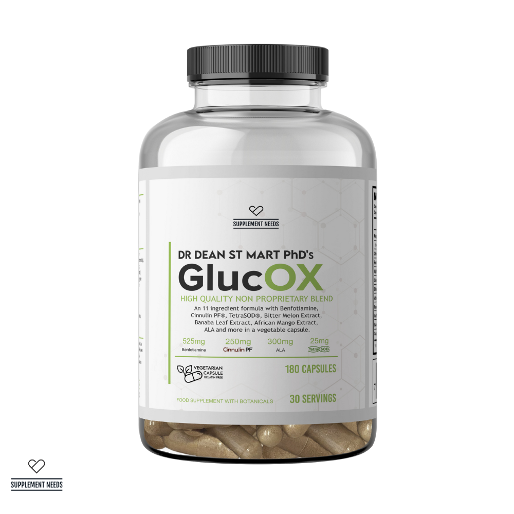 Supplement Needs GlucOX - 180 Capsules