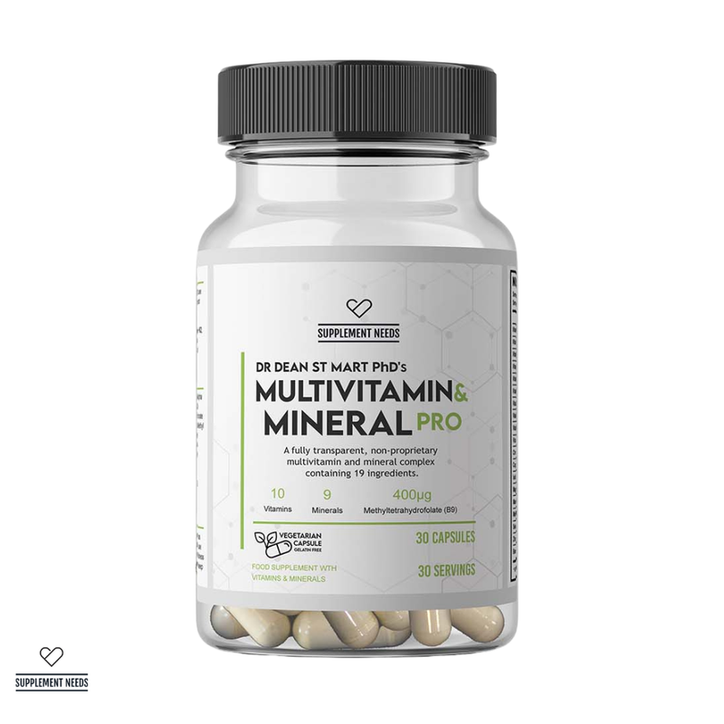 Supplement Needs Multi Vitamin and Mineral PRO - 30 or 60 Capsules