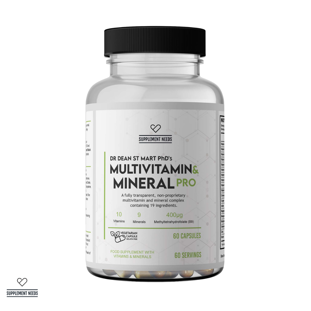Supplement Needs Multi Vitamin and Mineral PRO - 30 or 60 Capsules