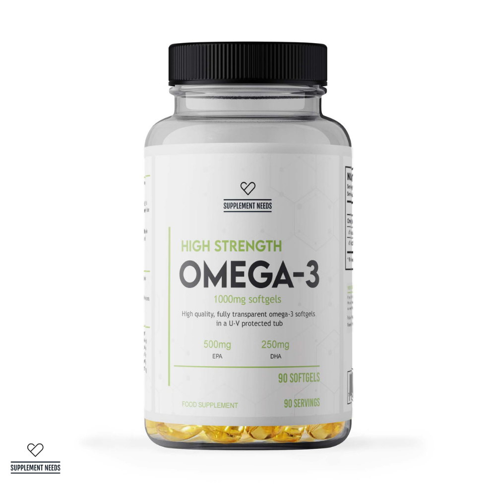 Supplement Needs omega 3 ethyl ester High Strength EPA DHA 90 softgels TOTOX U-V protected tub low oxidation lipid triglycerides peroxidation heart clinical dose Health Range